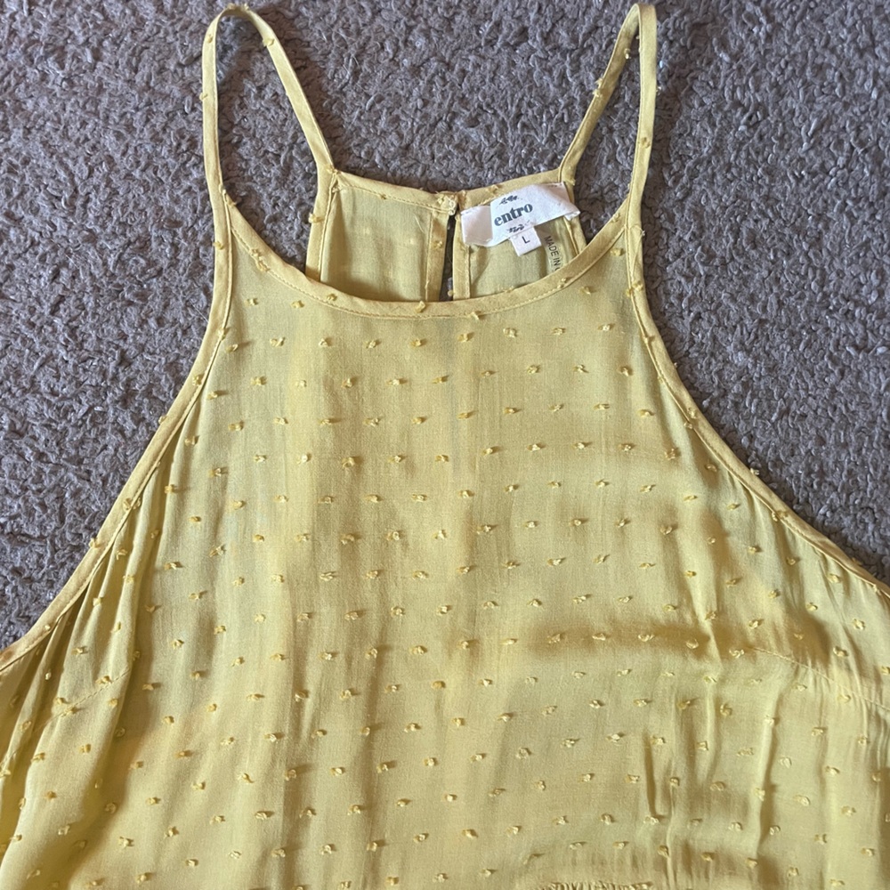 NWOT Halter Ruffle Spaghetti Strap Tank Top - Picture 6 of 6